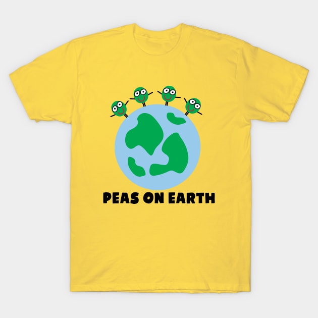 PEAS ON EARTH T-Shirt by toddgoldmanart